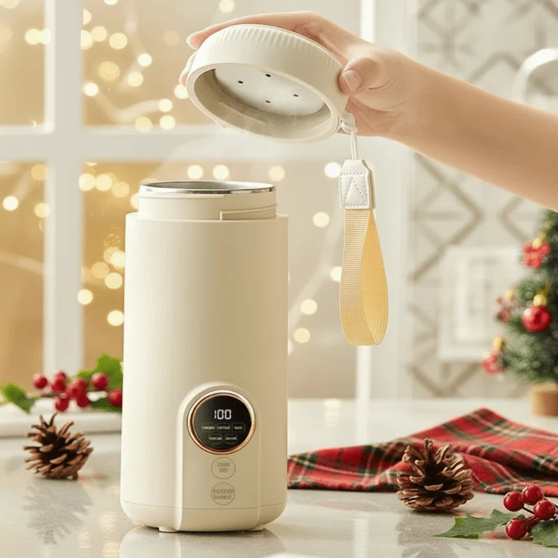 Electric Kettle Compact Travel Adjustable Temperature 18.6 Oz