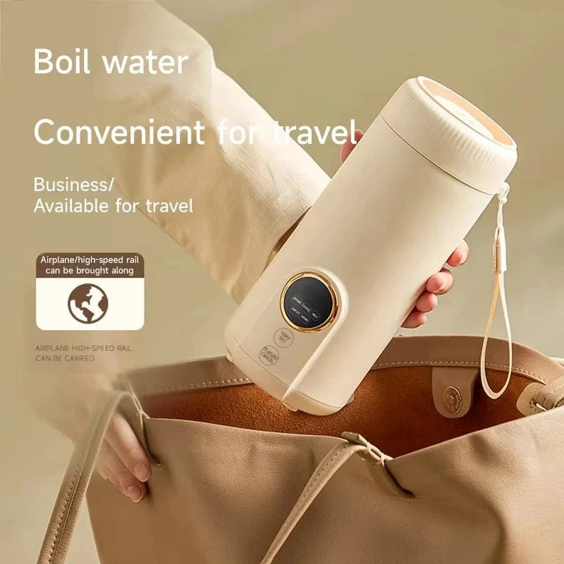 Electric Kettle Compact Travel Adjustable Temperature 18.6 Oz