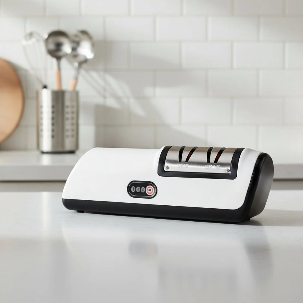 Electric Knife Sharpener Automatic 3-Speed Rechargeable
