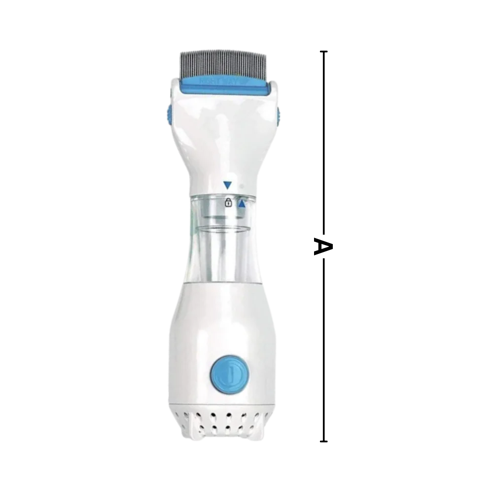 Electric Lice Comb Rounded Teeth Battery Operated Disposable Filter