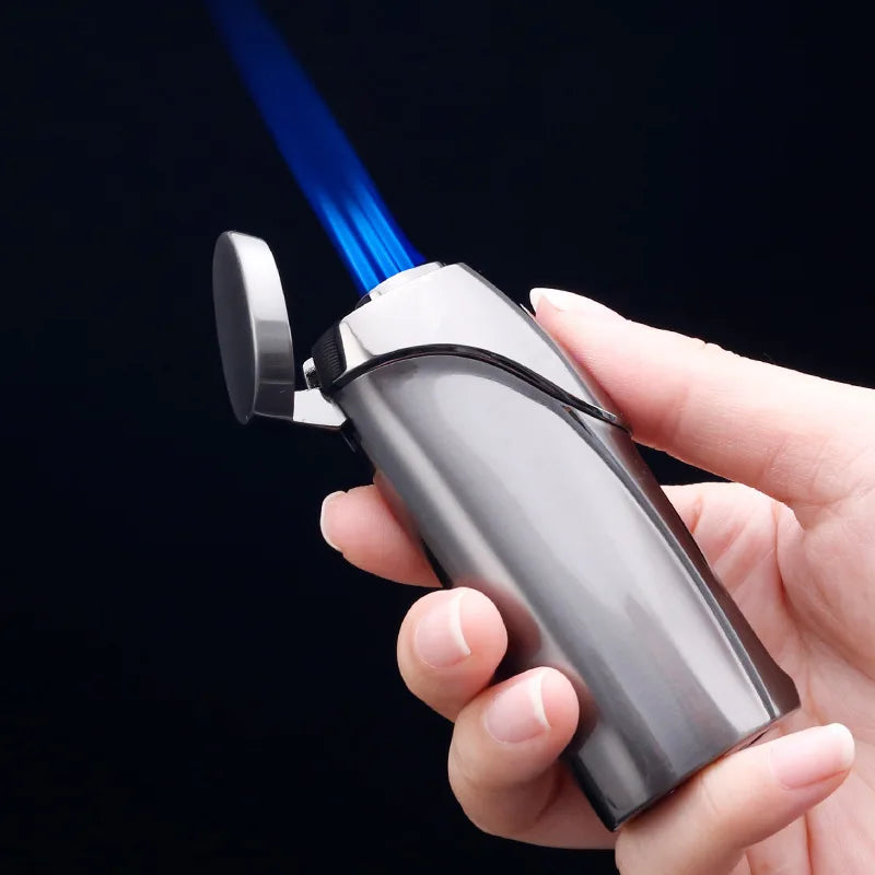 Electric Lighter Metal Tri-Flame Touch-Sense Ignition