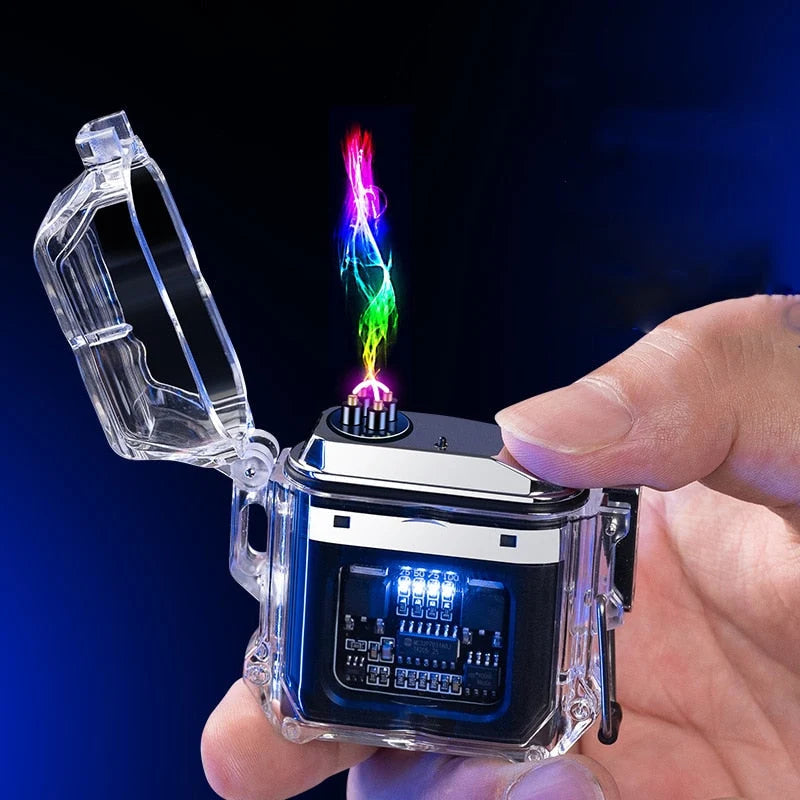 Electric Lighter Windproof Double Arc Rechargeable