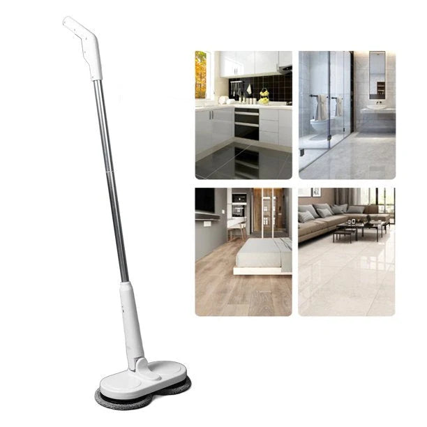 Electric Mop Cordless Spray System Washable Microfiber Pads