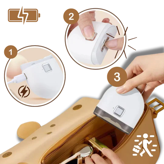 Electric Nail Clipper Cordless Dual-Speed USB Rechargeable