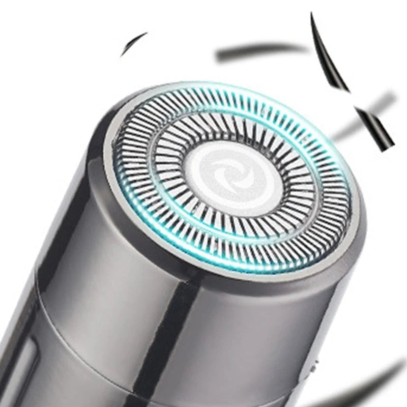 Electric Shaver Built-In Lighter USB Rechargeable Travel-Ready
