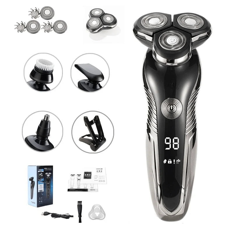 Electric Shaver Waterproof Wet & Dry Rechargeable