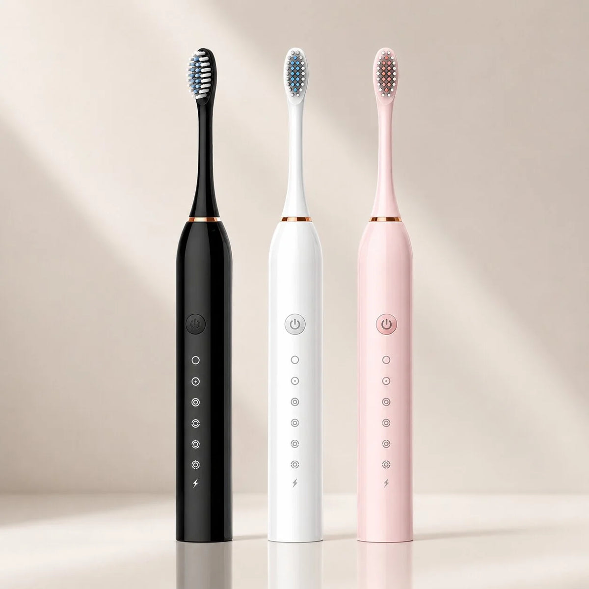 Electric Sonic Toothbrush 5 Modes 8 Replacement Heads