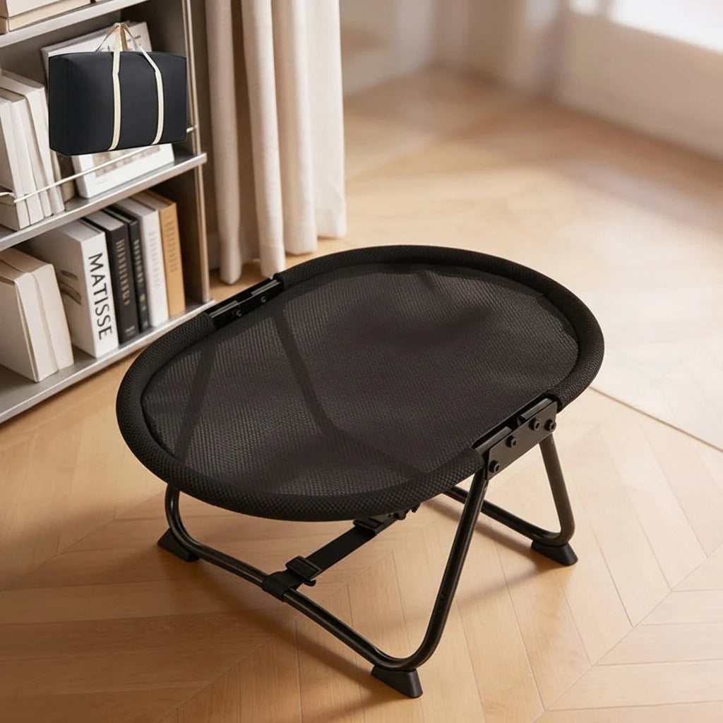 Elevated Pet Bed Breathable Mesh Foldable Iron Frame