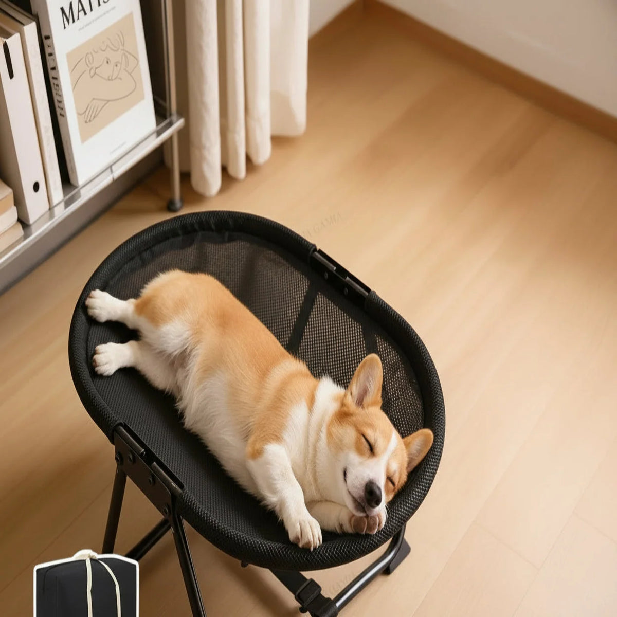 Elevated Pet Bed Breathable Mesh Foldable Iron Frame