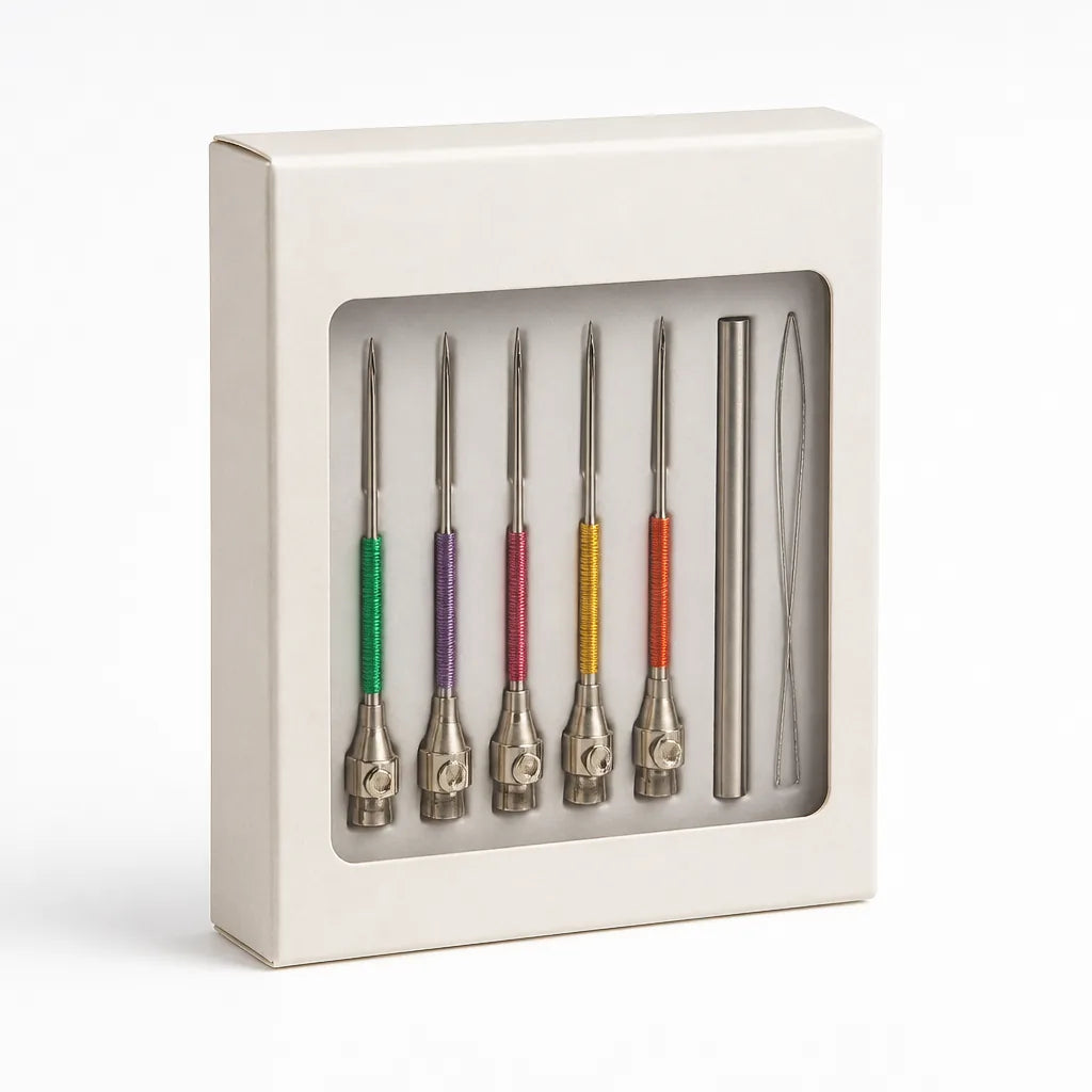Embroidery Needle Kit Color-Coded Interchangeable Needles