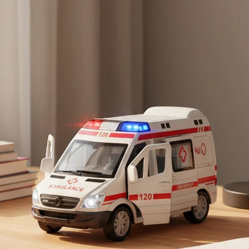Emergency Vehicle Toy Set of 3 Moving Parts