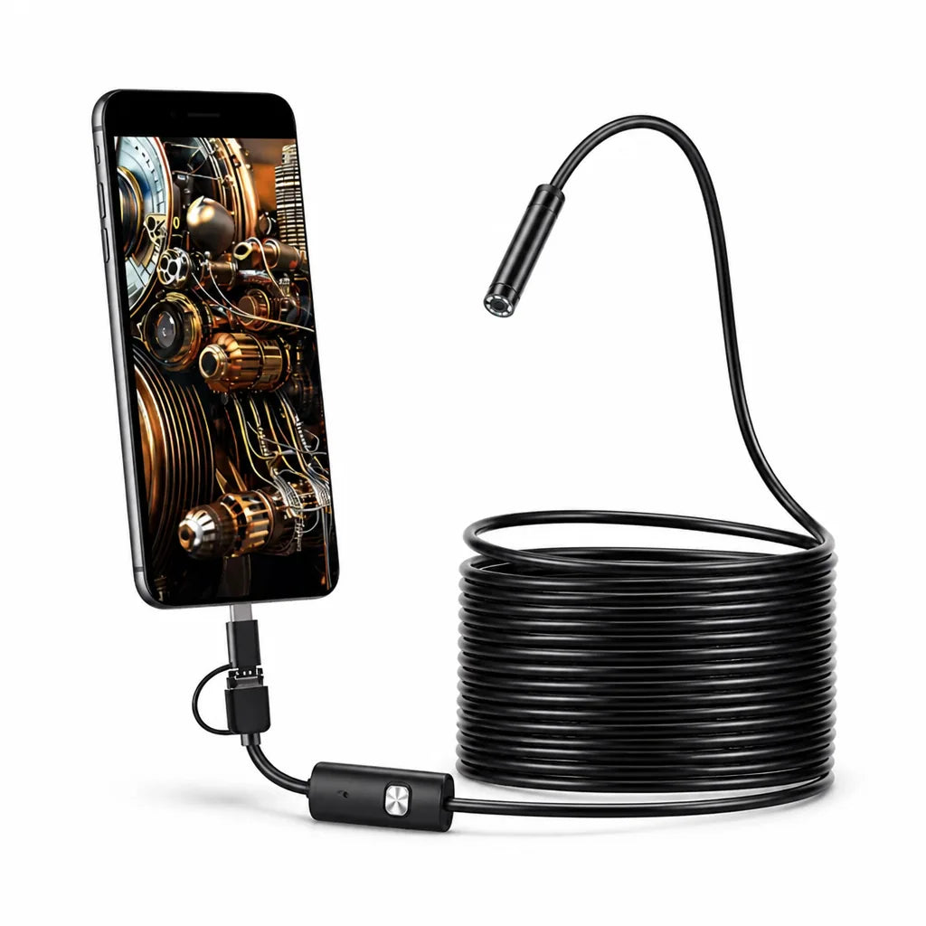 Endoscope Camera HD Adjustable LED Flexible Probe