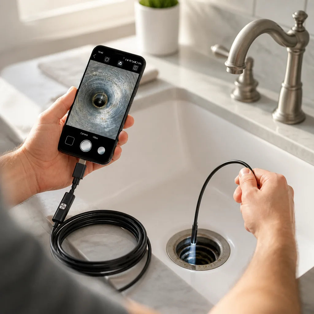 Endoscope Camera HD Adjustable LED Flexible Probe