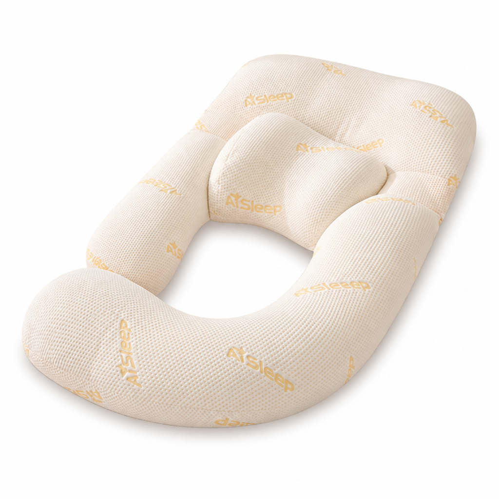 Ergonomic Breathable Full-Body Pregnancy Pillow