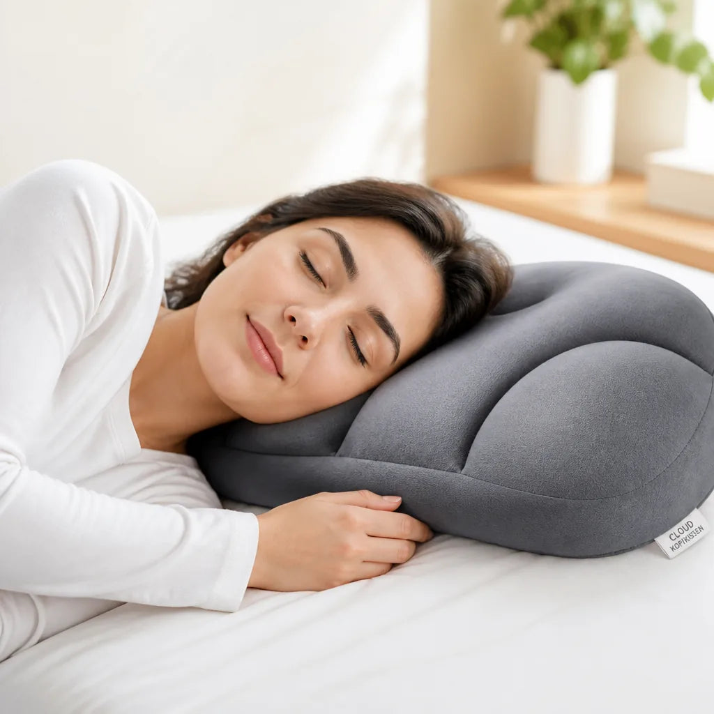 Ergonomic Contour Pillow Cooling Memory Foam Neck Support