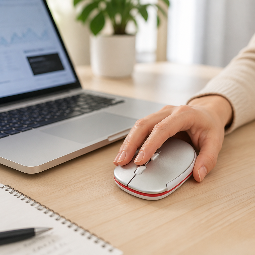 Ergonomic High-Precision Wireless Mouse