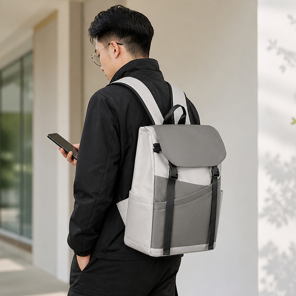 Ergonomic Padded Straps & Water-Resistant Travel Backpack (Laptop Compartment)