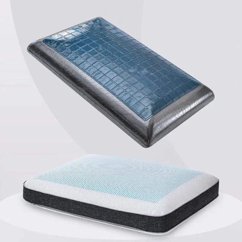 Ergonomic Pillow Gel Cooling Surface Neck Support