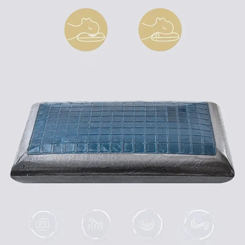Ergonomic Pillow Gel Cooling Surface Neck Support