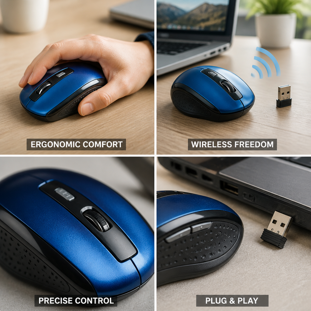 Ergonomic Wireless Precision Mouse