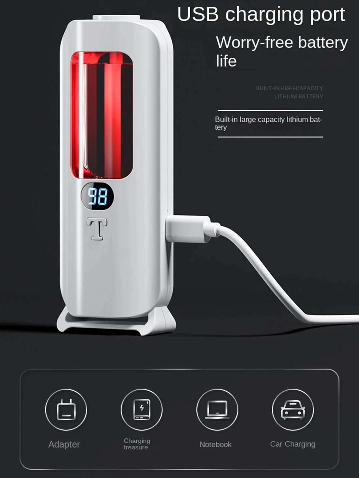 Essential Oil Diffuser Rechargeable 5 Spray Modes Wall Mountable