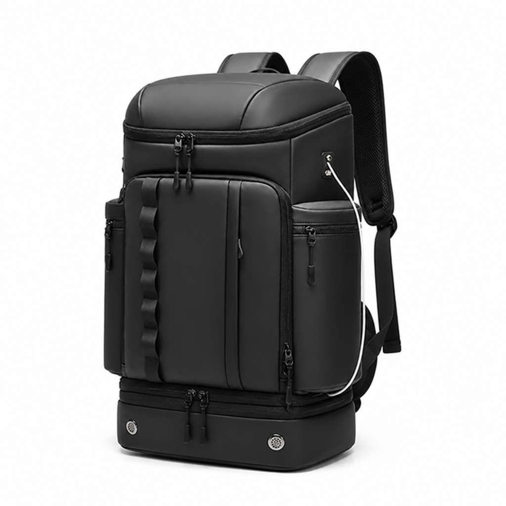 Expandable USB-Charging Water-Resistant Backpack (Laptop Compartment)