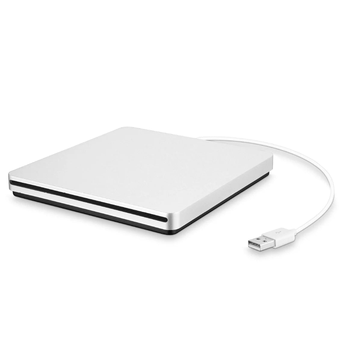 External CD DVD Drive Slot-Loading USB-Powered 24x CD Read