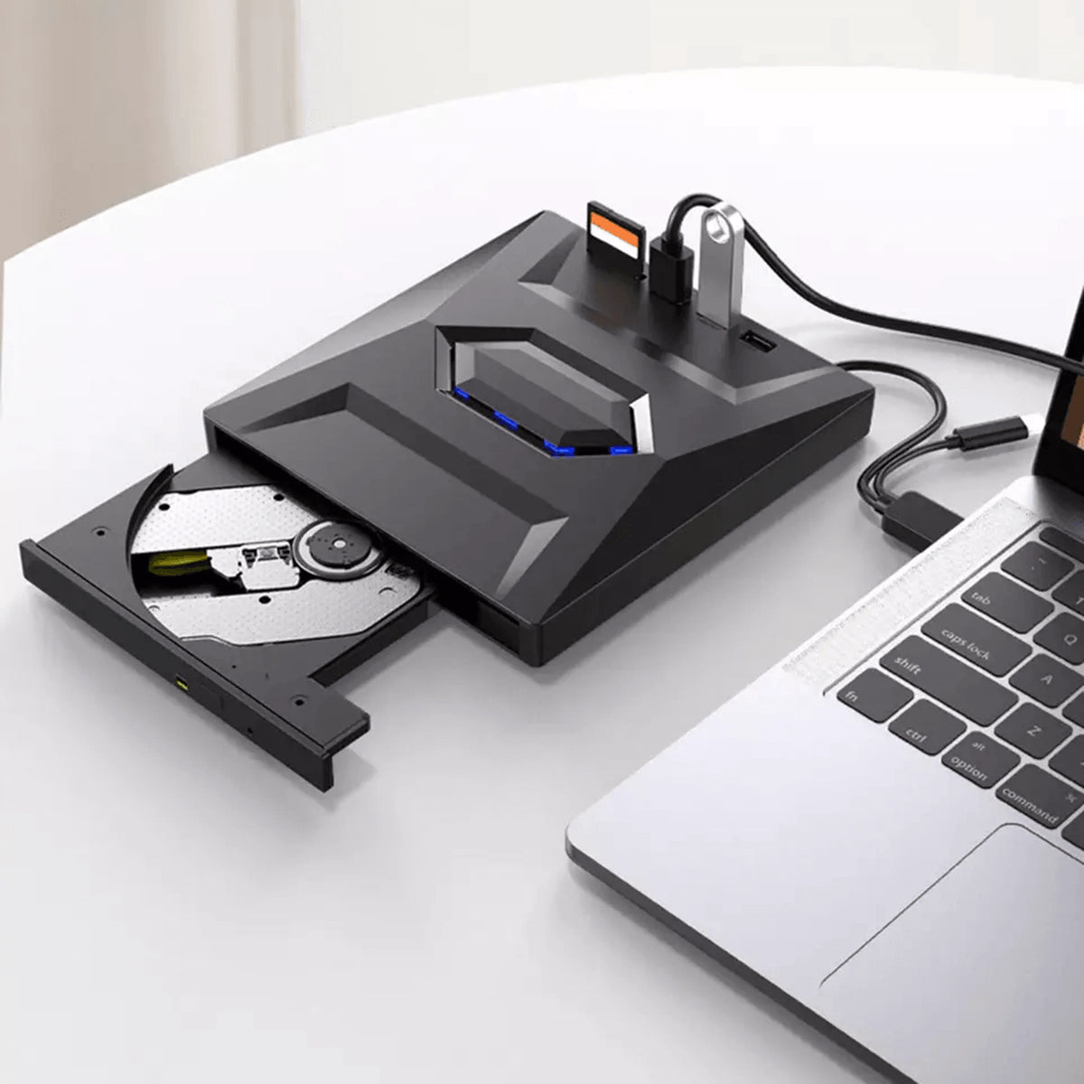 External Optical Drive 24X Read SD Card Slot