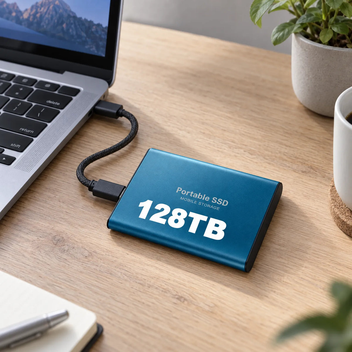 External SSD 128 TB Shock-Resistant 540 MB/s