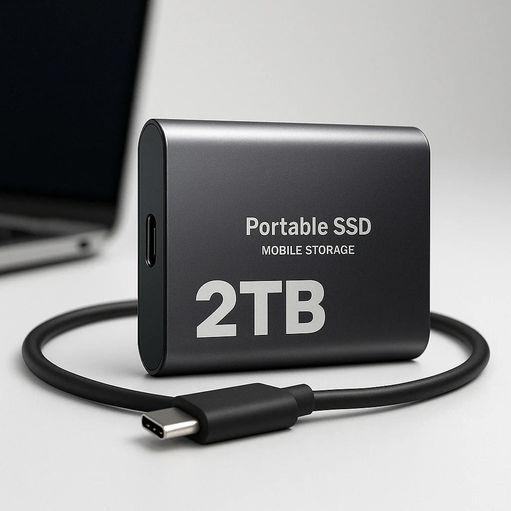 External SSD 2 TB USB-C Portable Shock-Resistant
