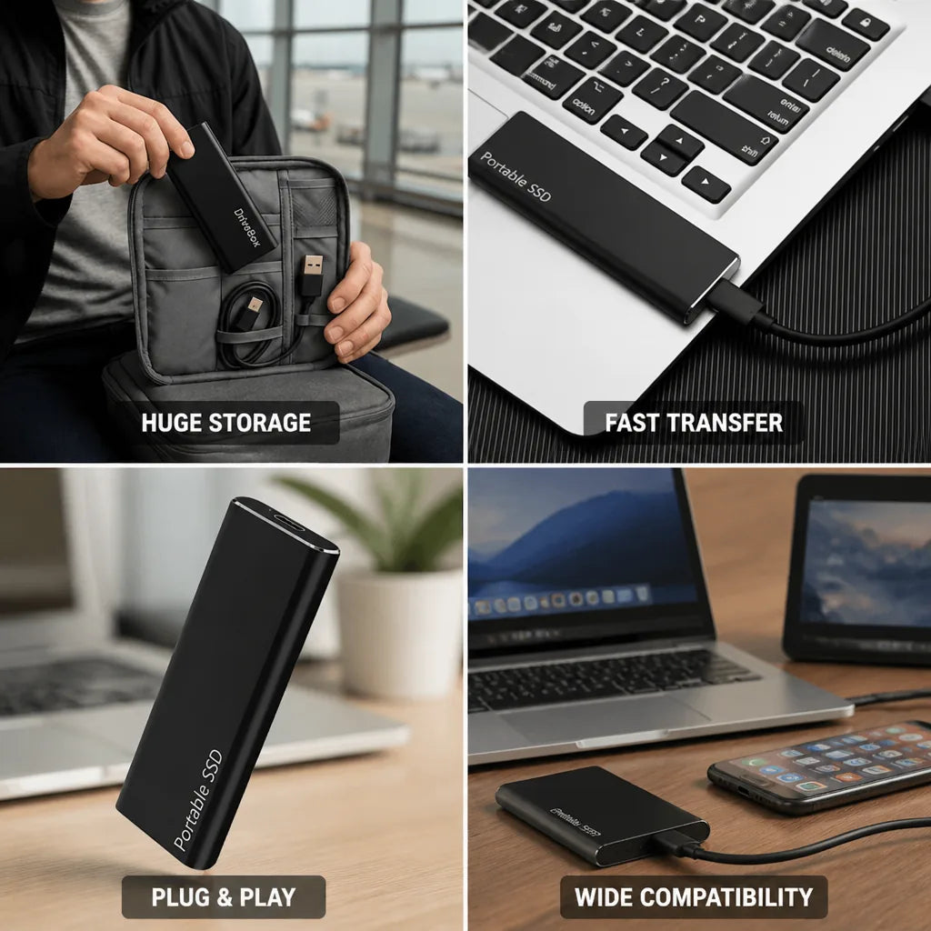 External SSD 4 TB USB-C Fast Transfer
