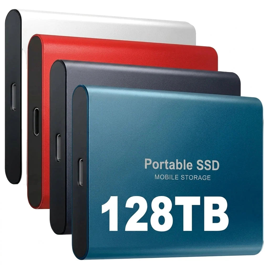 External SSD Drive 128TB USB-C High-Speed