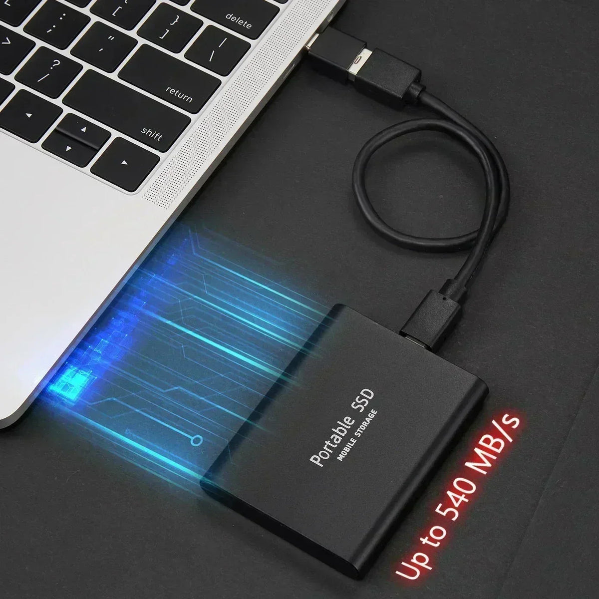 External SSD Fast Transfer 2TB Portable Rugged Design