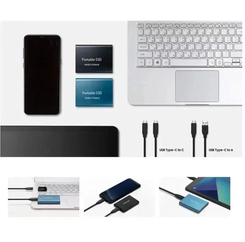 External SSD Fast Transfer 2TB Portable Rugged Design