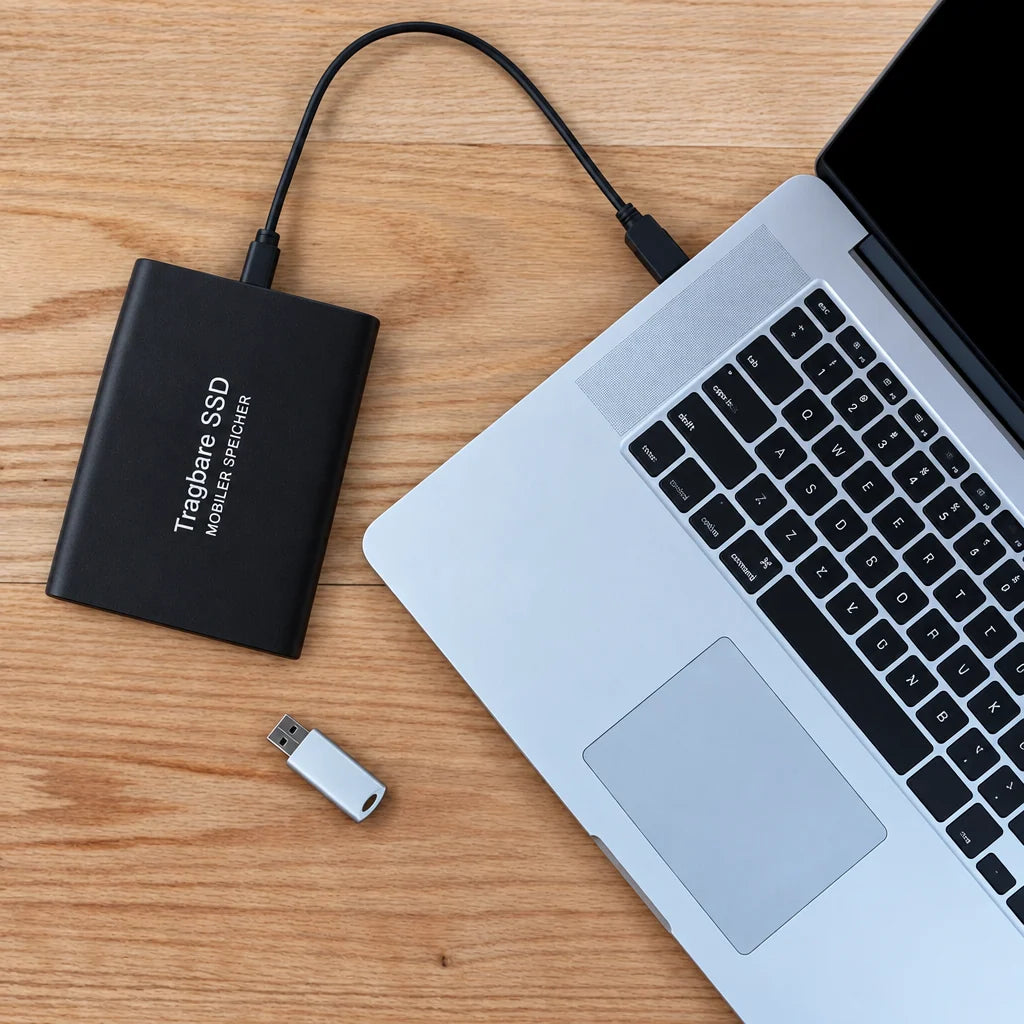 External SSD Rugged Shock-Resistant USB-C Up to 30 TB