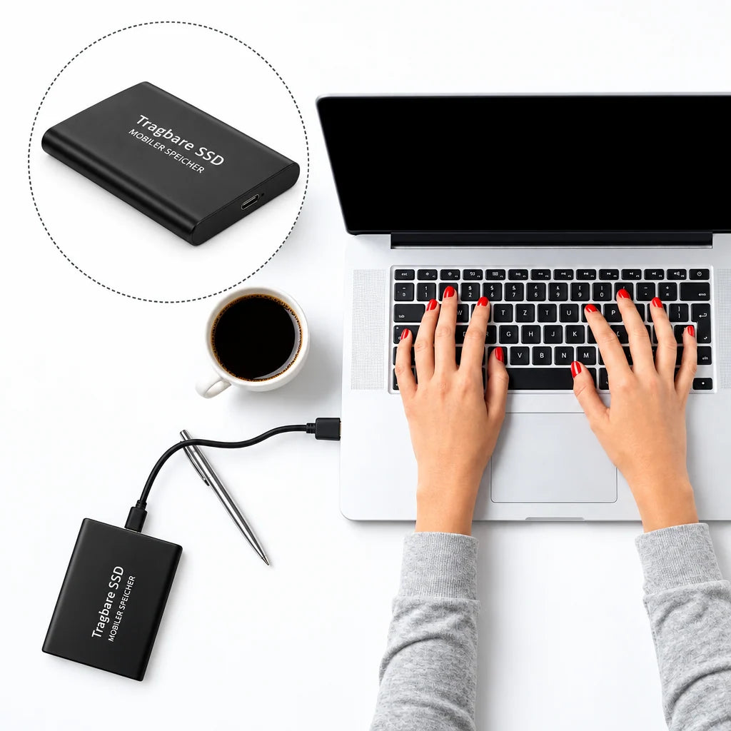 External SSD Rugged Shock-Resistant USB-C Up to 30 TB