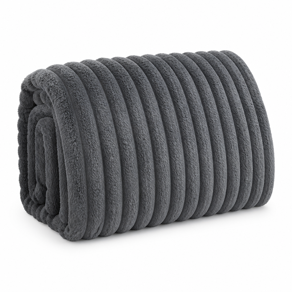 Extra-Thick Ribbed Polyester Comforter (200 x 180 cm)