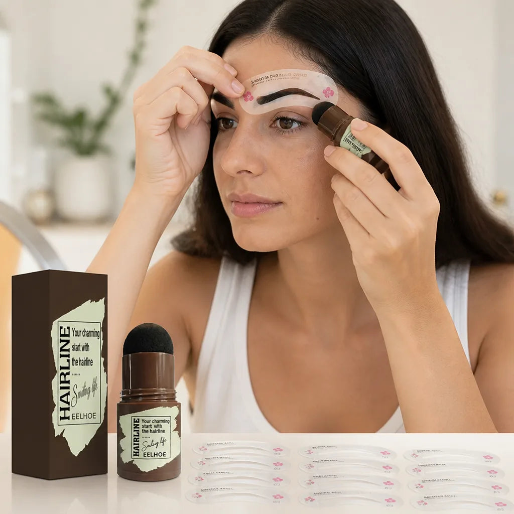 Eyebrow Stamp Kit 24 Stencils Water-Resistant & Alcohol-Free