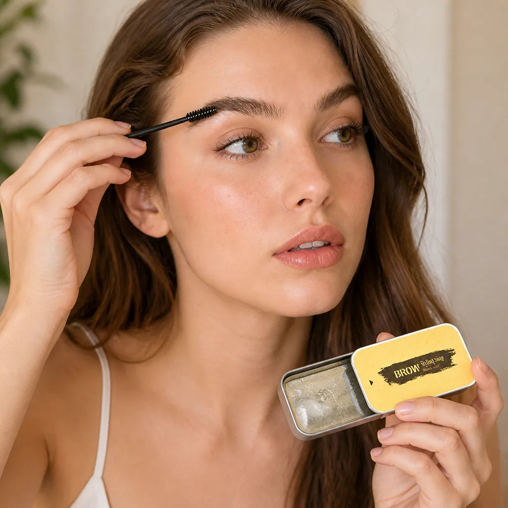 Eyebrow Styling Soap Transparent Gel With Spoolie Brush