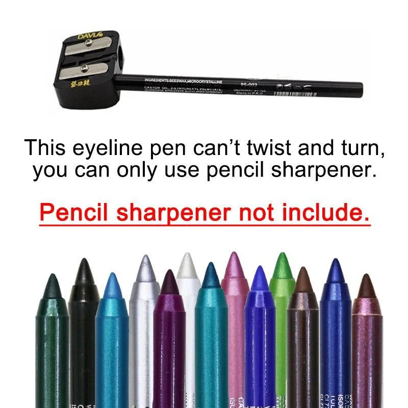 Eyeliner Pencil Set Waterproof 12 Colors Multi-Use