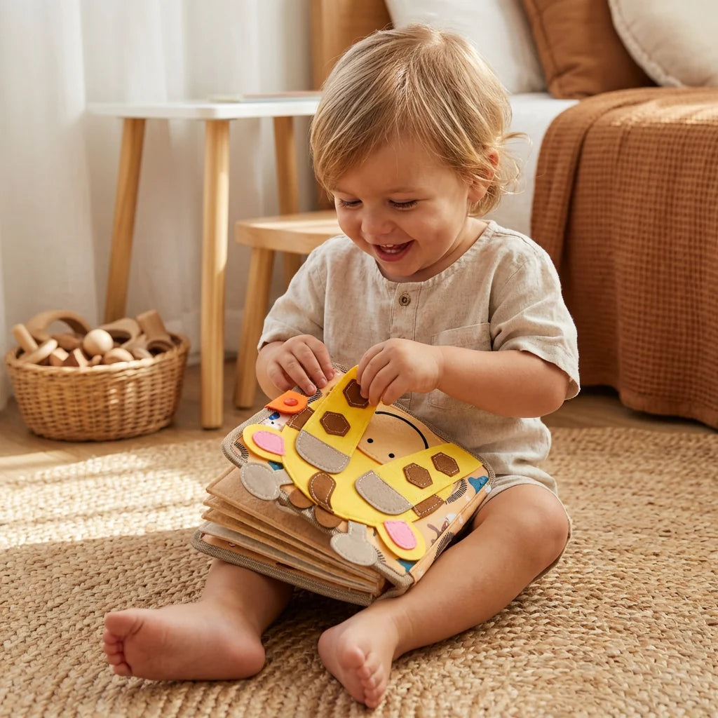 Fabric Activity Book Tactile & Interactive Fine Motor Practice