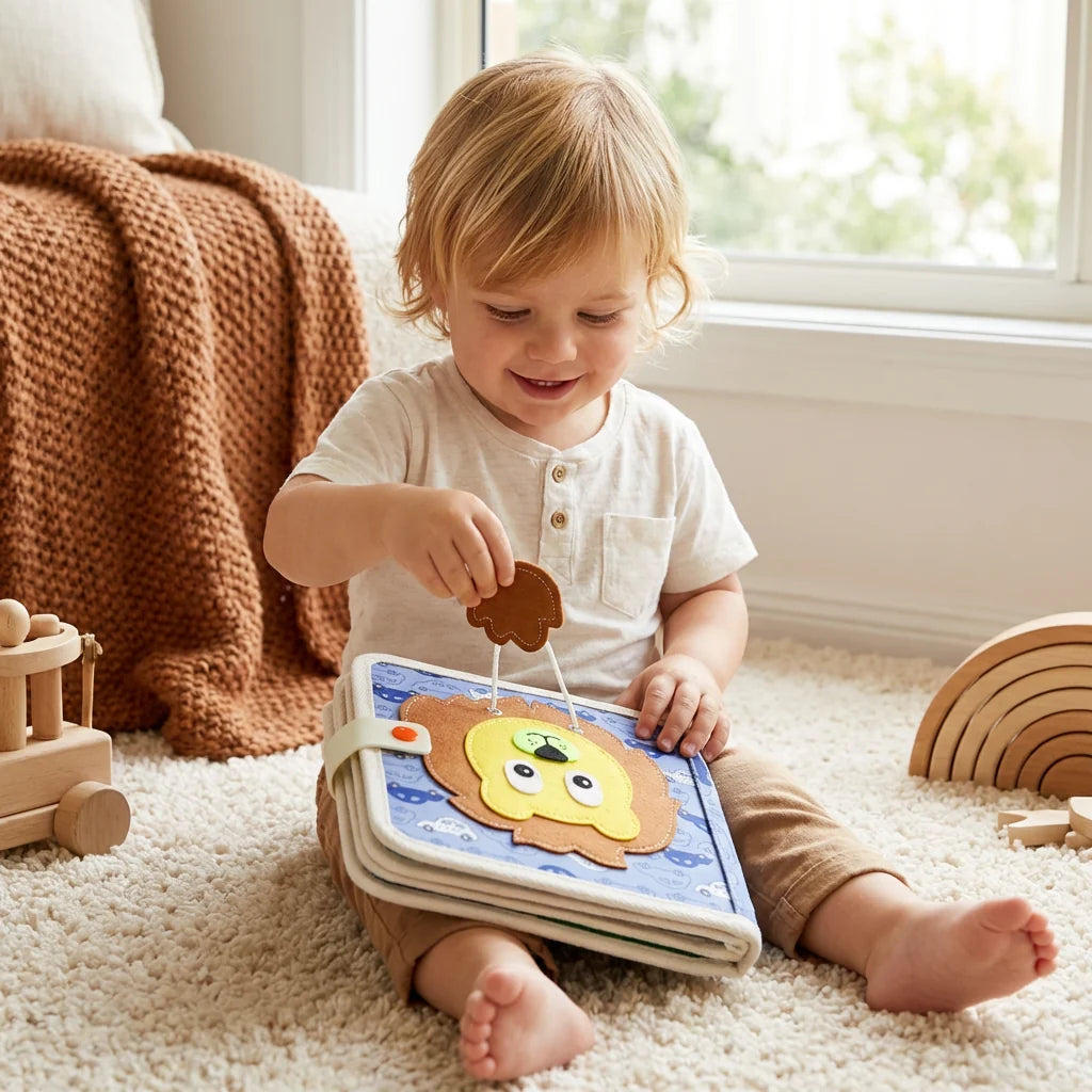 Fabric Activity Book Tactile & Interactive Fine Motor Practice