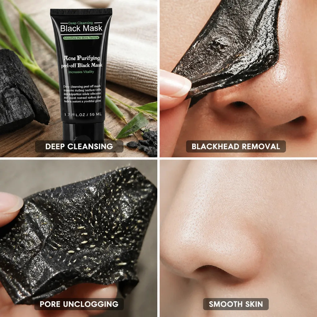Face Mask Bamboo Charcoal Peel-Off Deep Pore Cleansing
