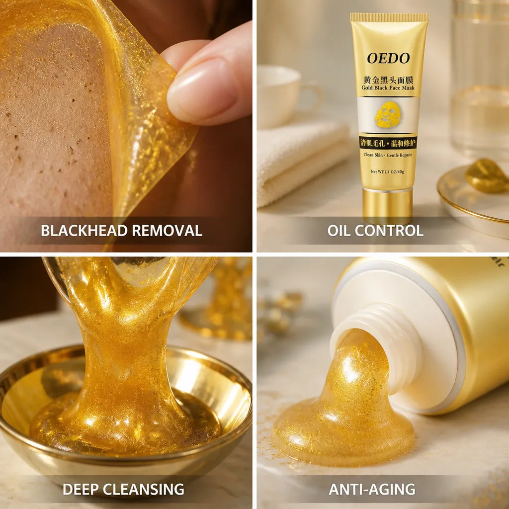 Face Mask Gold-Infused Blackhead Removal & Anti-Aging