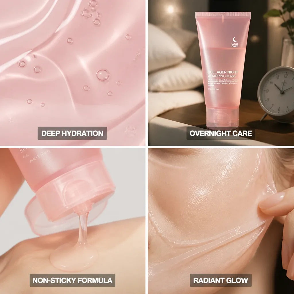 Face Mask Hydrogel Collagen Hyaluronic Acid & Niacinamide
