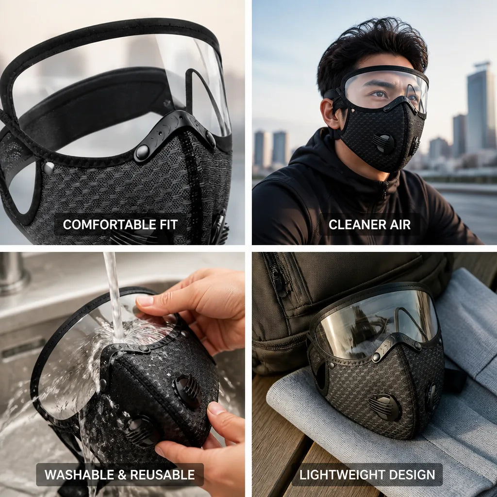 Face Mask Reusable Washable Breathable