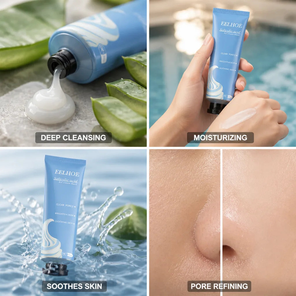 Face Mask Salicylic Acid & Hyaluronic Acid Cooling Moisturizing