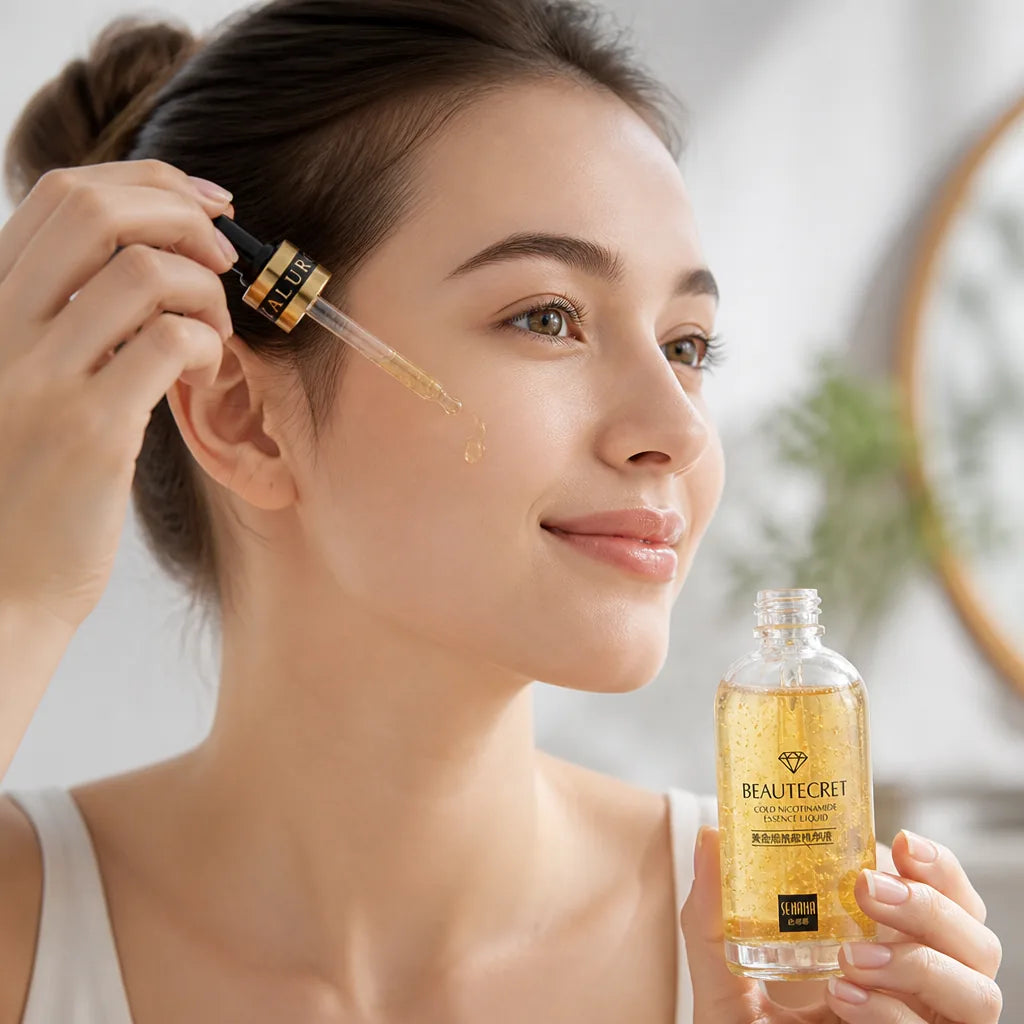 Face Serum Gold & Hyaluronic Acid Wrinkle Reduction