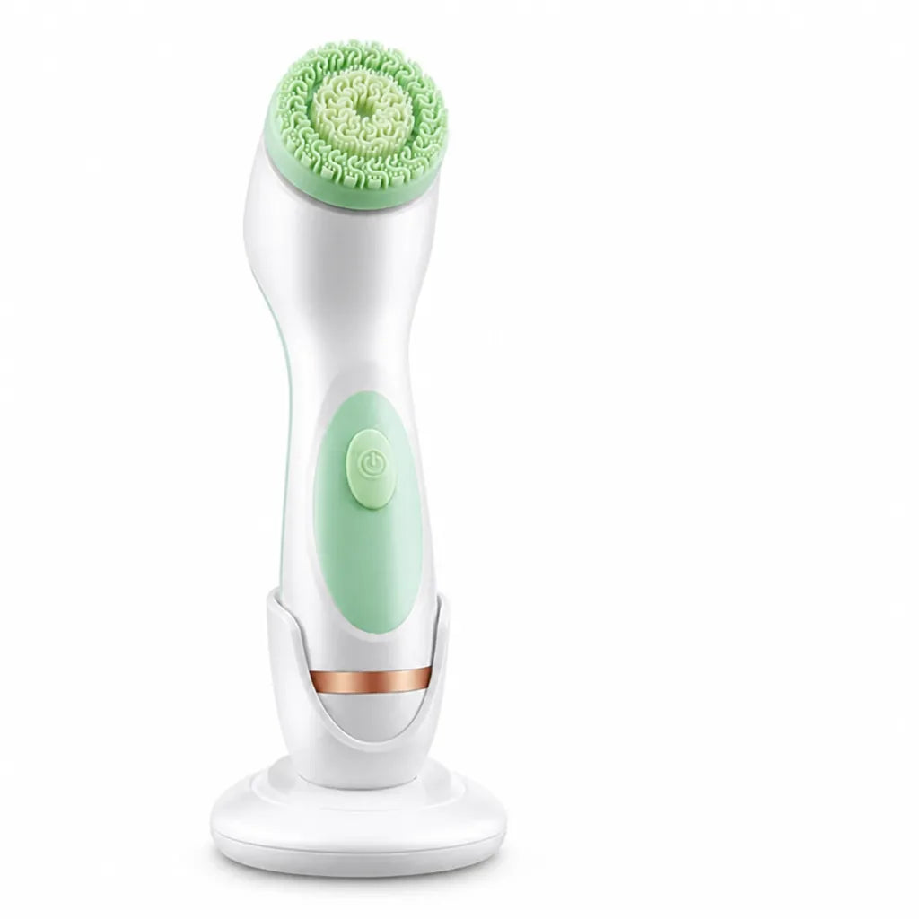 Facial Cleansing Brush Silicone 3-In-1 Rechargeable