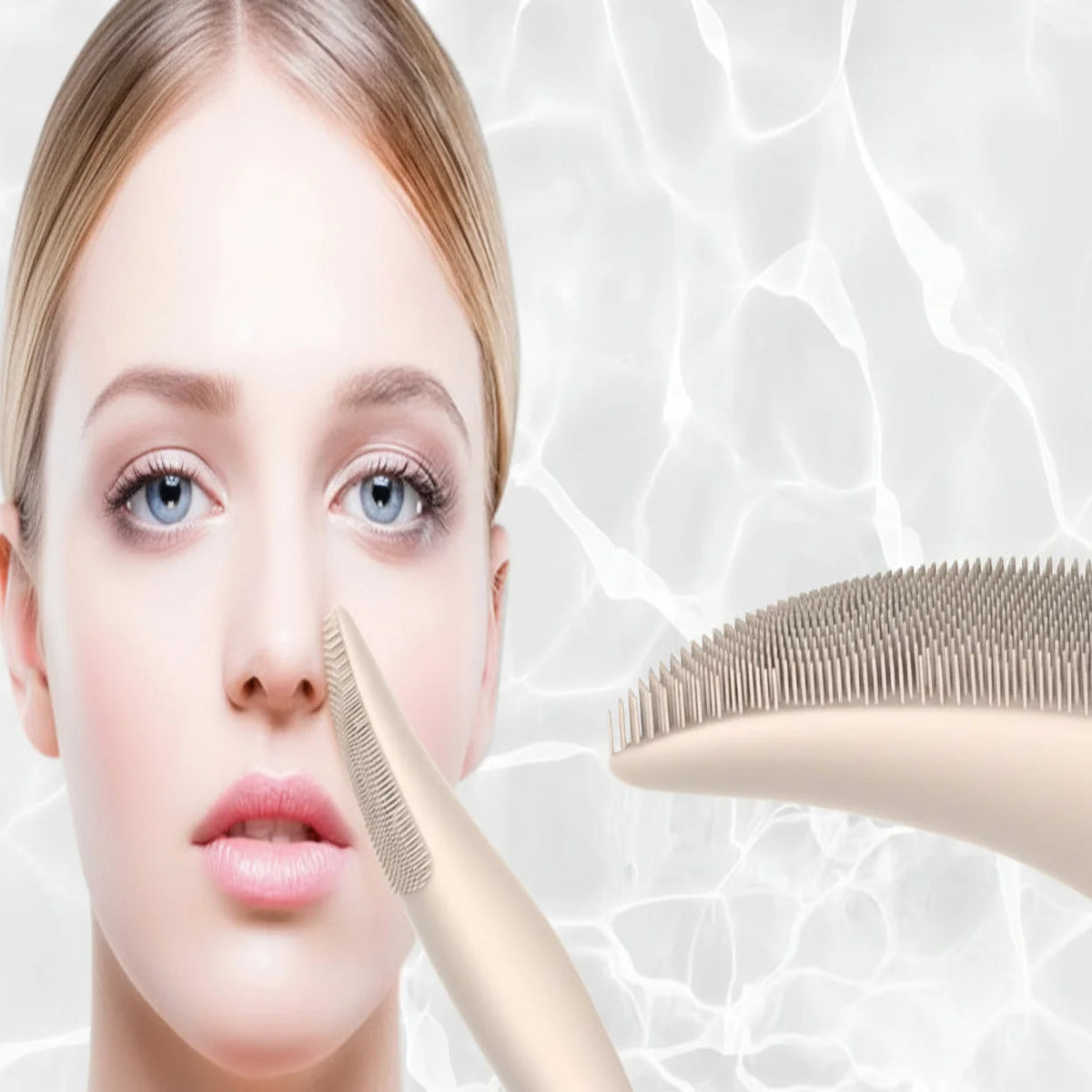 Facial Cleansing Brush Silicone 5 Modes Travel Size